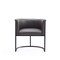 Manhattan Comfort Cosmopolitan Dining Chair in Pebble and Black, PK2 2-DC044-PE - alternate 7